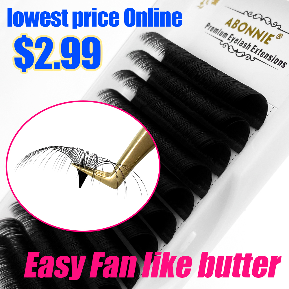 Eyelash Extension For Asian Eyes - Abonnie 0.03-0.10 مللي متر رموش سهلة