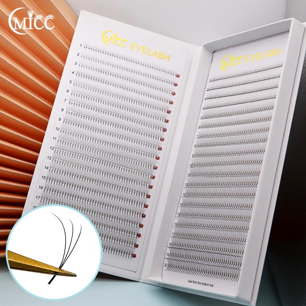Eyelash Extension Russian - 40 خط 2D 1600 المشجعين 20D