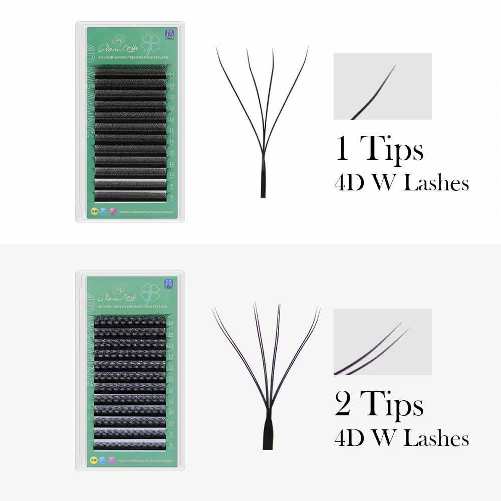 وصلات رموش على شكل W ، حجم مسب - مراجعة Eyelash Extension For Asian Eyes وسعره
