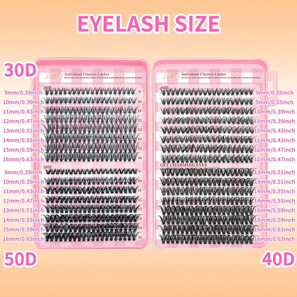 رموش صناعية بطول 9-16 مم، مظهر - مراجعة Eyelash Extension Look وسعره