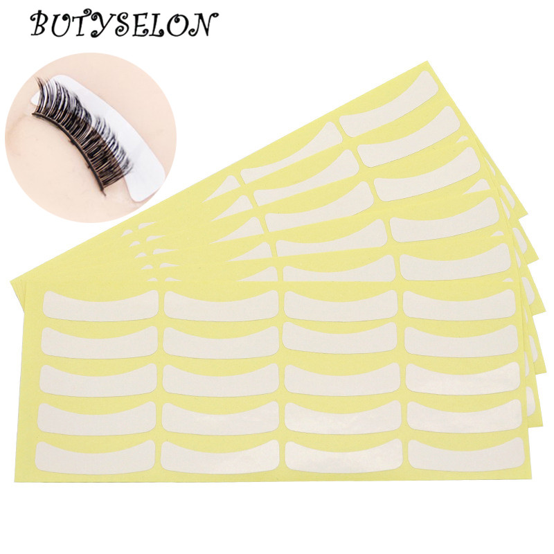 100 زوج رمش تمديد ورقة بقع تطع - مراجعة Eyelash Extension For Asian Eyes وسعره