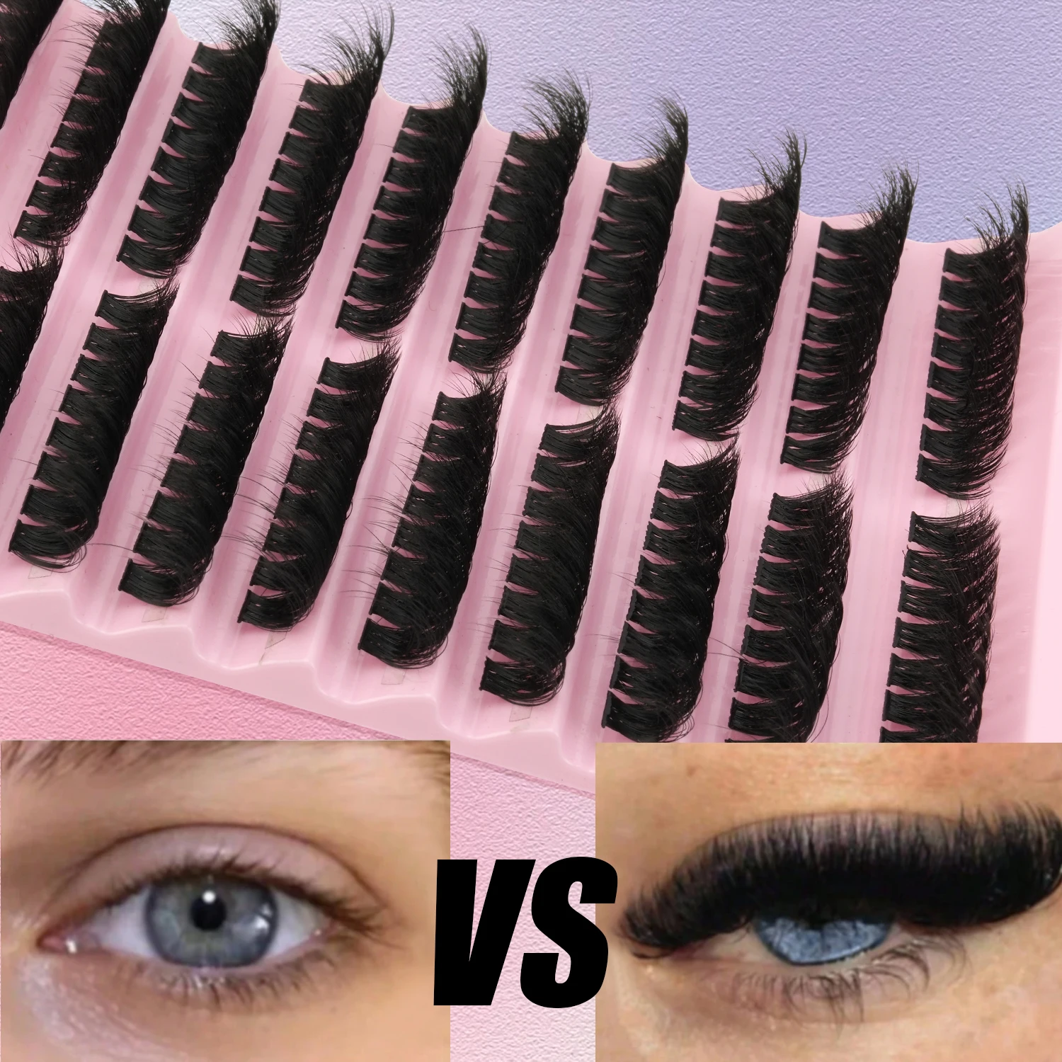 160 قطعة من الرموش الروسية الم - مراجعة Eyelash Extension Russian وسعره