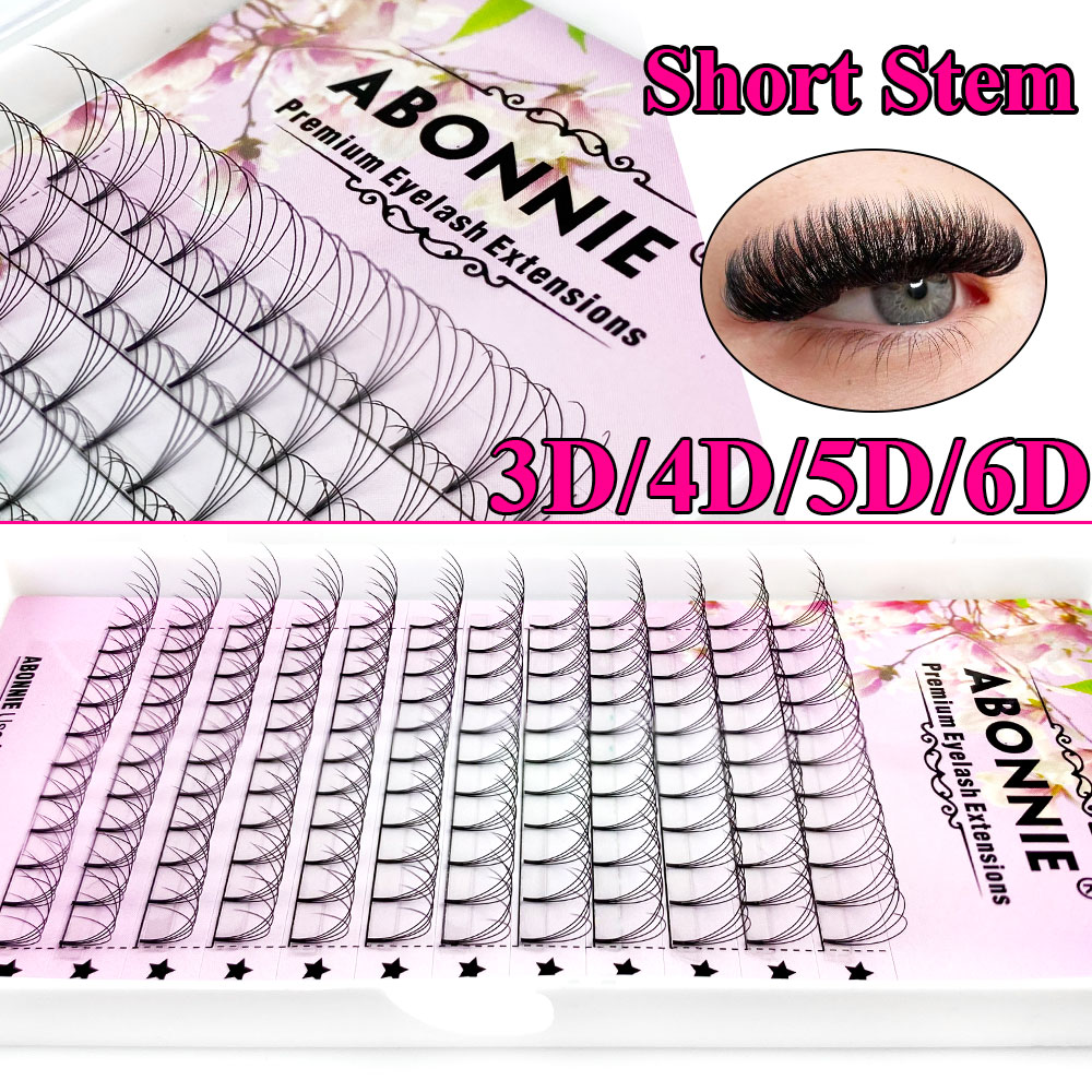 مروحة رموش أبوني 6D ضيقة جاهزة - مراجعة Eyelash Extension For Asian Eyes وسعره