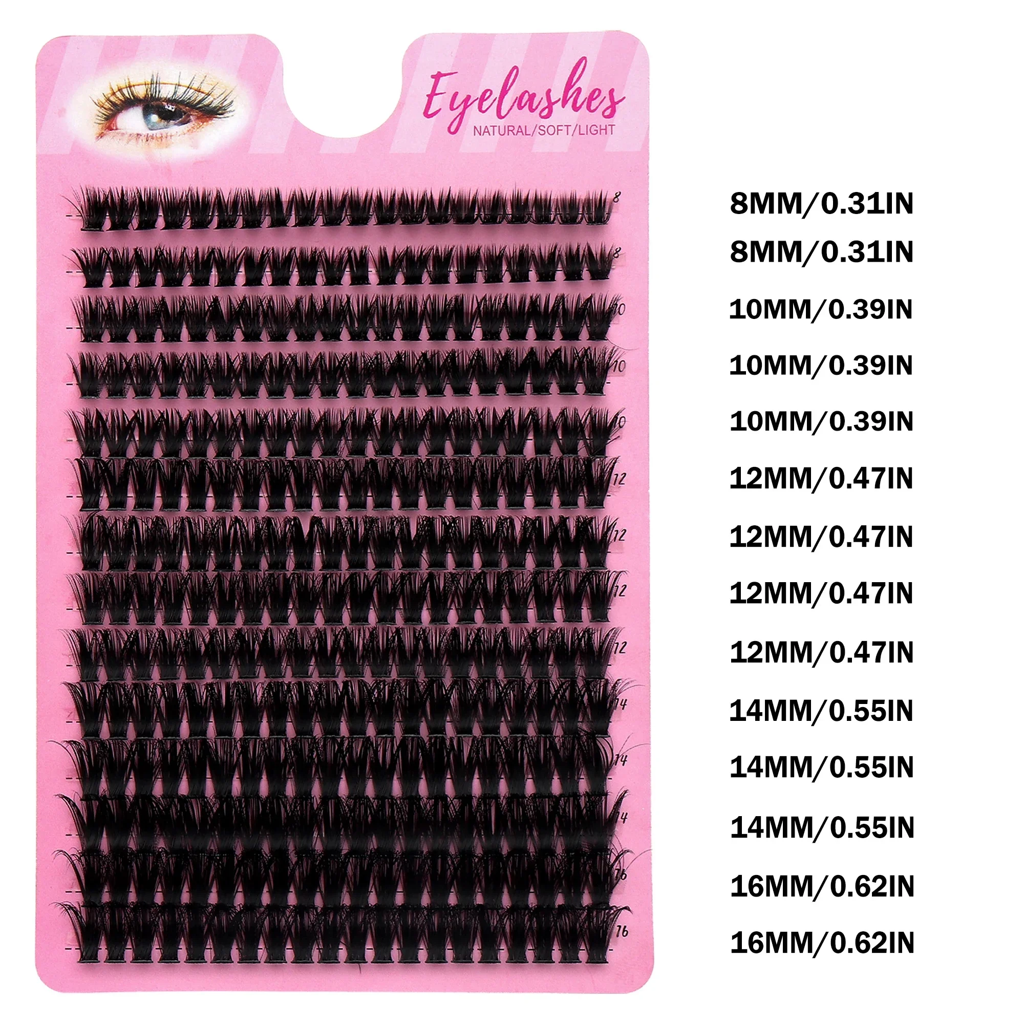 رموش روسية كثيفة على شكل عنقود - مراجعة Eyelash Extension Russian وسعره