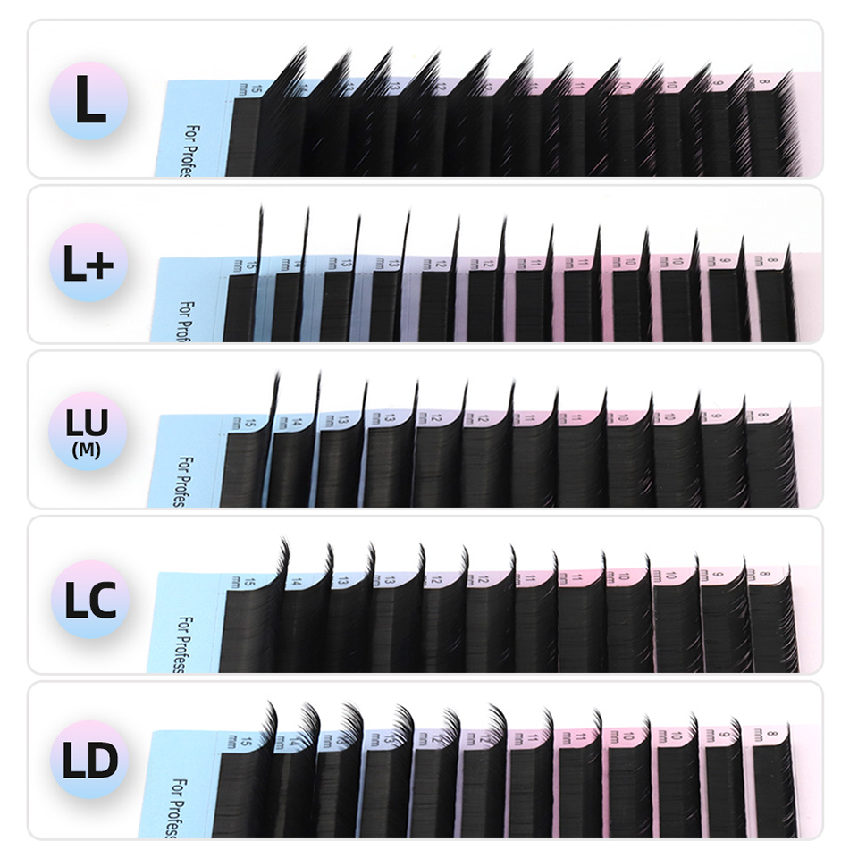 RUJADE L L + LC LD LU (M) حليق - مراجعة Eyelash Extension Russian وسعره