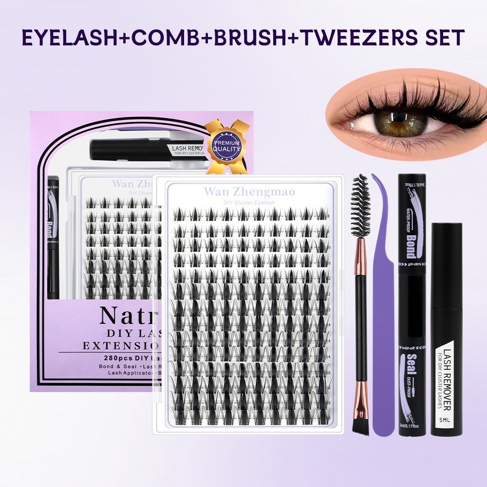 رموش صناعية بطول 8-18 مم، طقم  - مراجعة Eyelash Extension Look وسعره