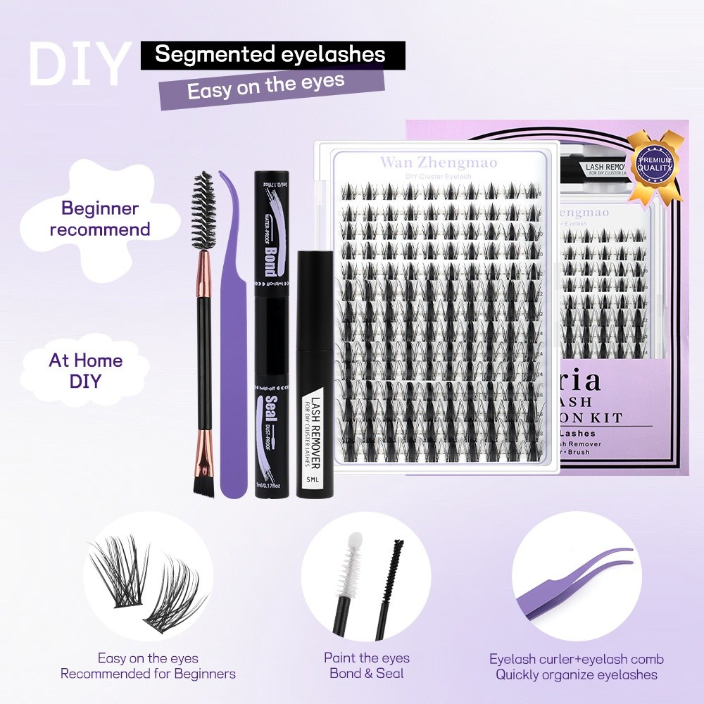 رموش صناعية بطول 8-18 مم، طقم  - مراجعة Eyelash Extension Look وسعره